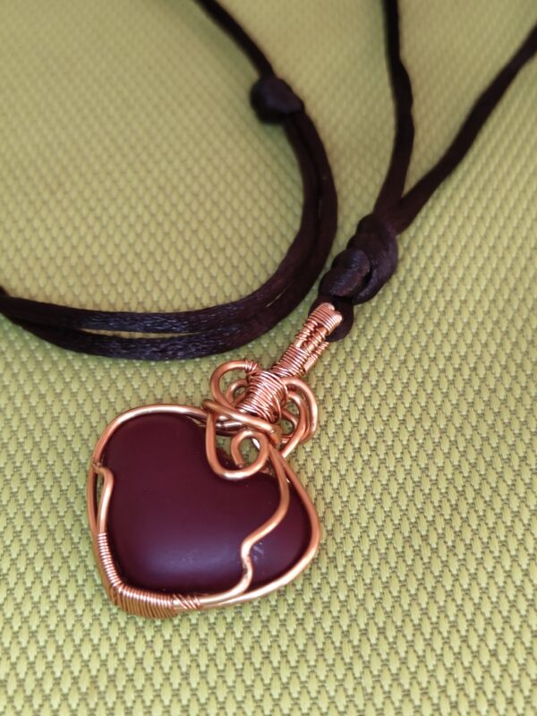 Heart-shaped Glass Pendant