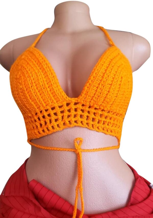 Orange Crochet Top