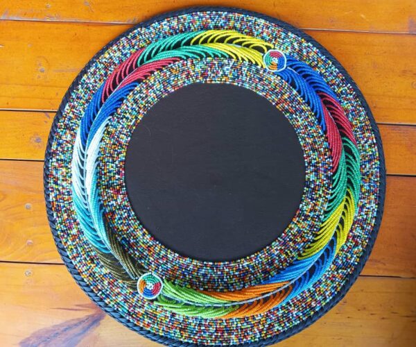 Leather Beaded Placemats- 40cm