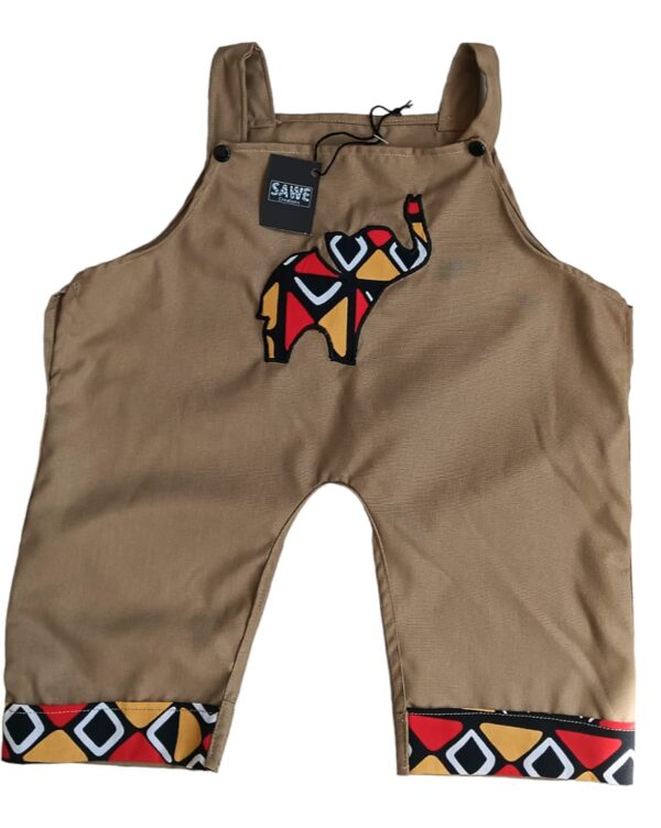 Brown Kids Jumpsuit