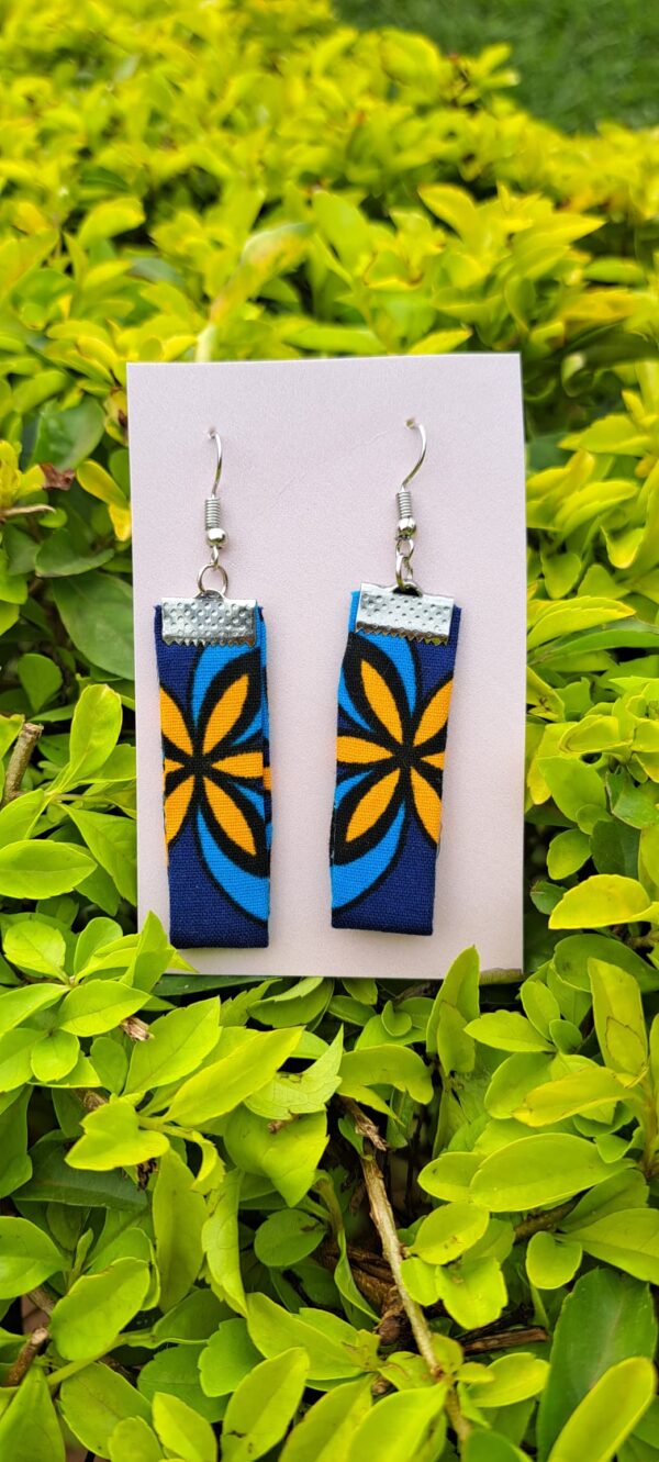 Floral Kitenge Earrings