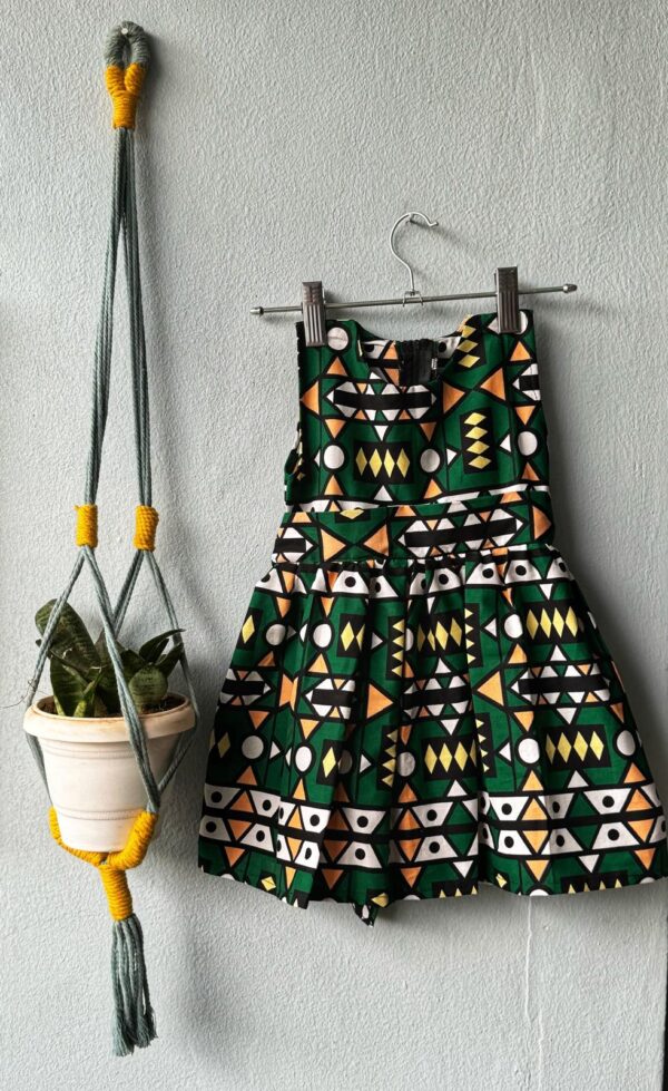 Green Kids' Round Dress