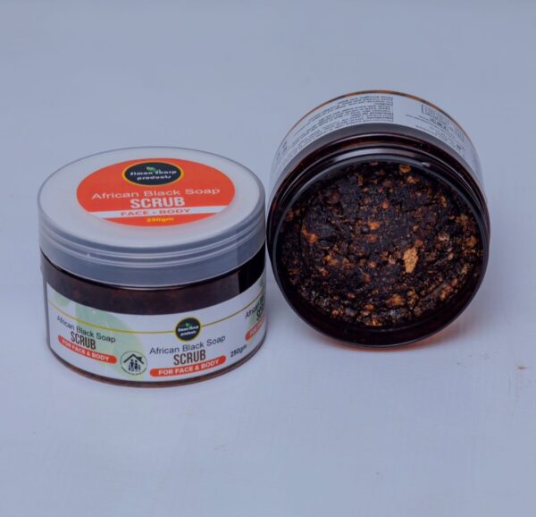 Raw African Black Soap Scrub -250gm