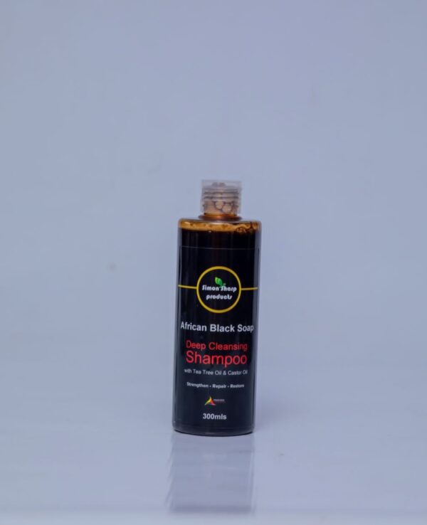 African Black Soap Deep Cleansing Shampoo- 300ml